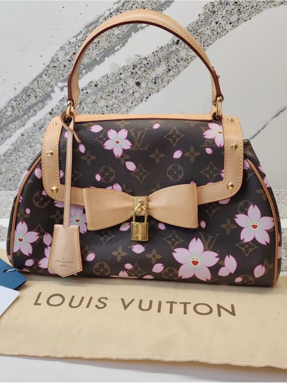 Louis Vuitton 2003 Cherry Blossom Sac Retro PM Takashi Murakami Handbag M92012